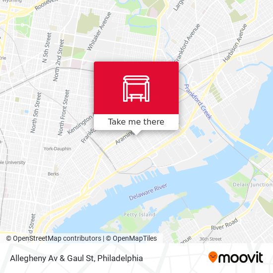 Mapa de Allegheny Av & Gaul St
