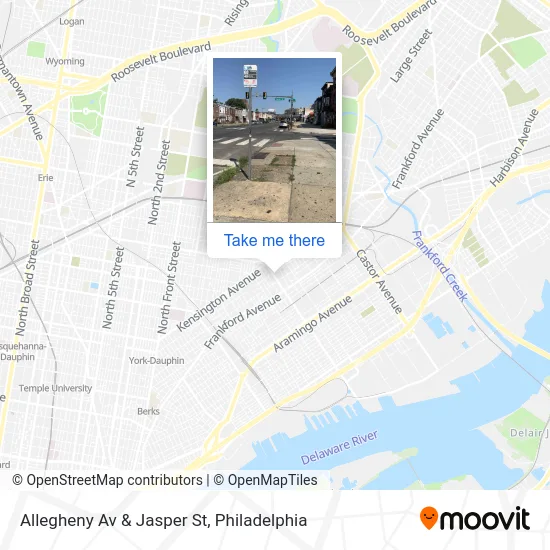 Allegheny Av & Jasper St map