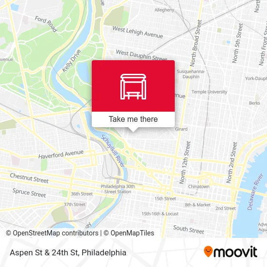 Aspen St & 24th St map