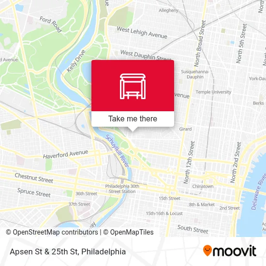 Apsen St & 25th St map