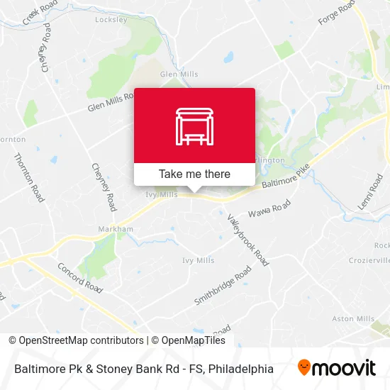 Baltimore Pk & Stoney Bank Rd - FS map