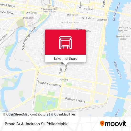 Broad St & Jackson St map
