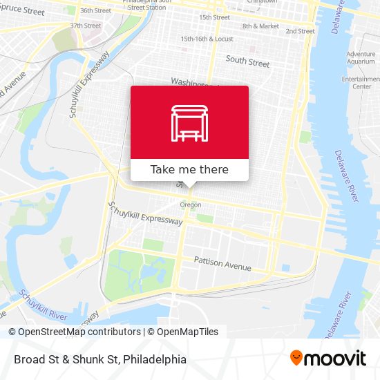 Mapa de Broad St & Shunk St