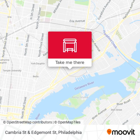 Cambria St & Edgemont St map