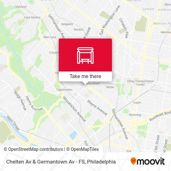 Chelten Av & Germantown Av - FS map