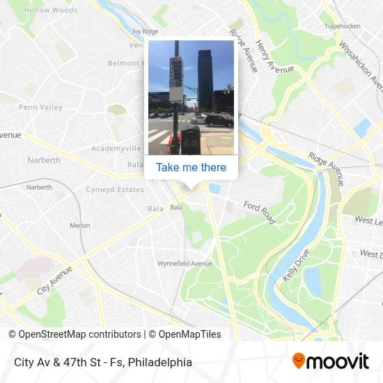 City Av & 47th St - Fs map