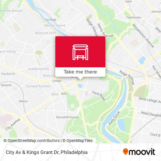 Mapa de City Av & Kings Grant Dr