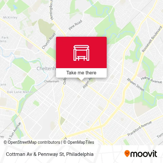 Cottman Av & Pennway St map
