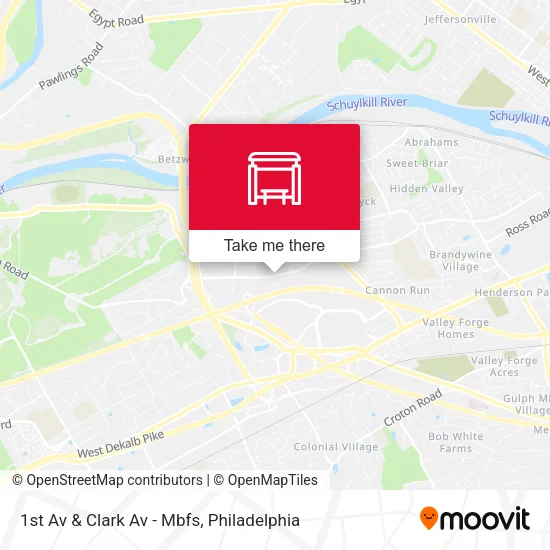 1st Av & Clark Av - Mbfs map