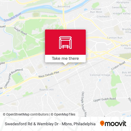 Swedesford Rd & Wembley Dr - Mbns map