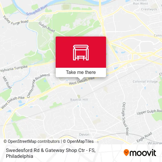 Swedesford Rd & Gateway Shop Ctr - FS map