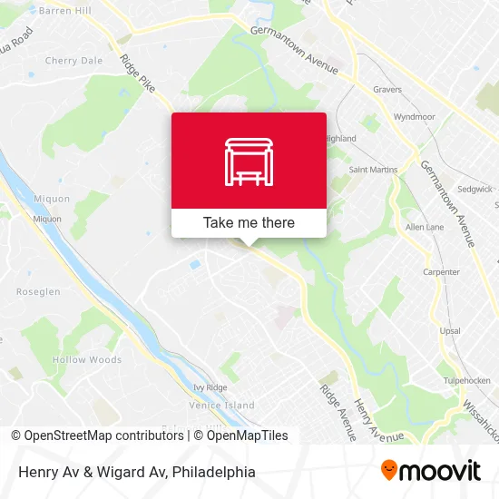 Henry Av & Wigard Av map