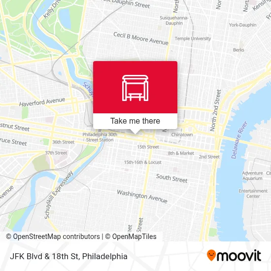 JFK Blvd & 18th St map