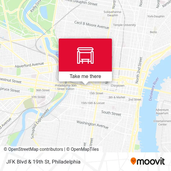 JFK Blvd & 19th St map