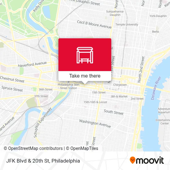 JFK Blvd & 20th St map