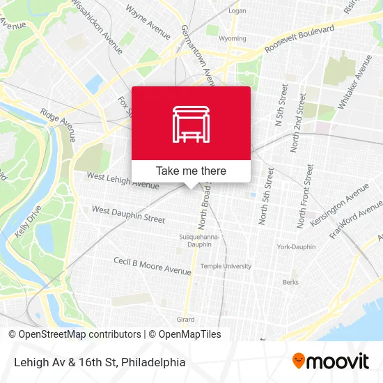 Lehigh Av & 16th St map