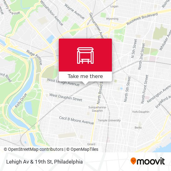 Mapa de Lehigh Av & 19th St