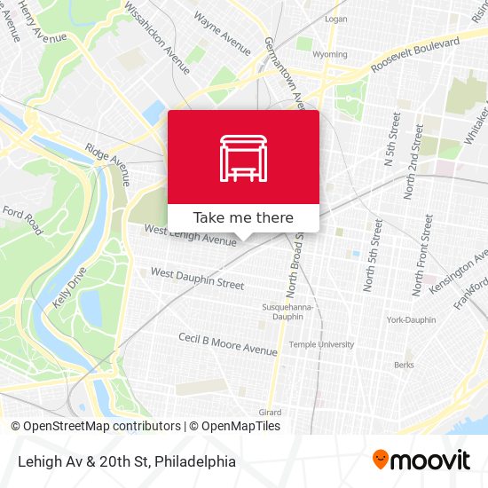 Lehigh Av & 20th St map