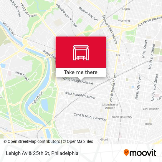 Lehigh Av & 25th St map