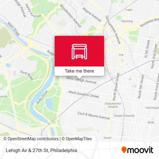 Lehigh Av & 27th St map