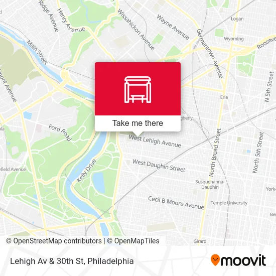 Lehigh Av & 30th St map