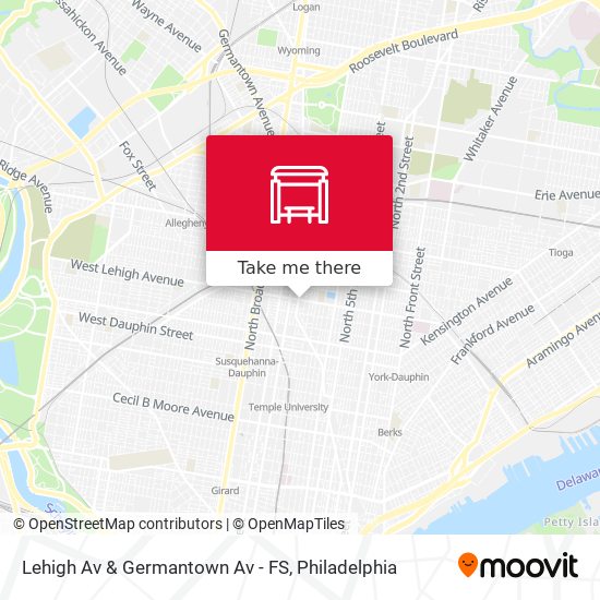 Mapa de Lehigh Av & Germantown Av - FS