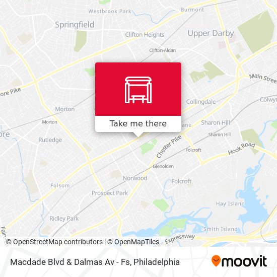 Macdade Blvd & Dalmas Av - Fs map