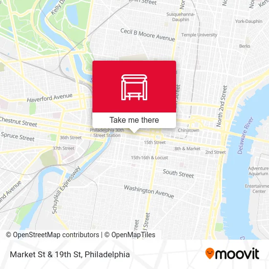 Market St & 19th St map