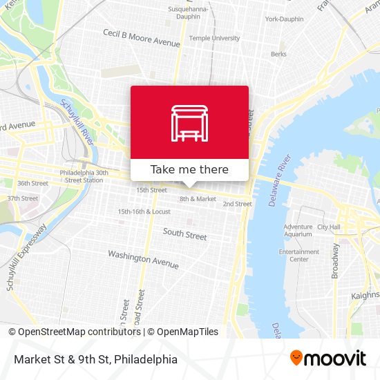 Mapa de Market St & 9th St
