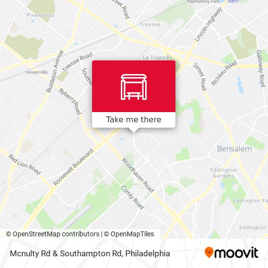 Mcnulty Rd & Southampton Rd map