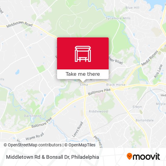 Middletown Rd & Bonsall Dr map