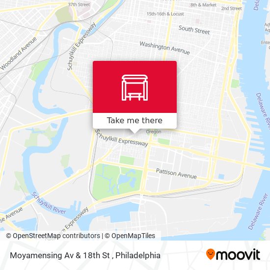 Mapa de Moyamensing Av & 18th St