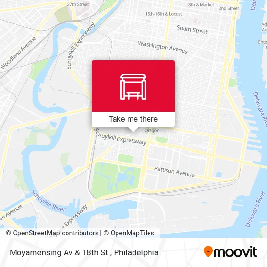 Moyamensing Av & 18th St map