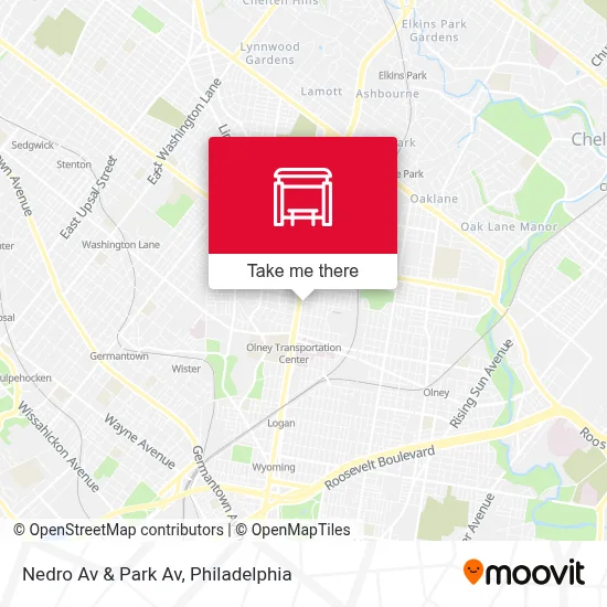 Nedro Av & Park Av map