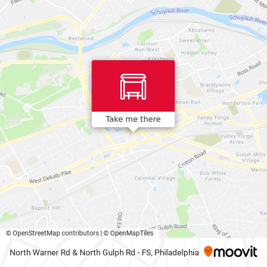 North Warner Rd & North Gulph Rd - FS map