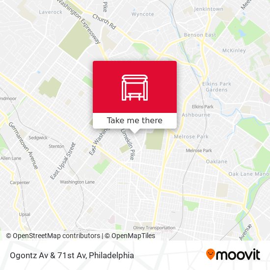 Mapa de Ogontz Av & 71st Av