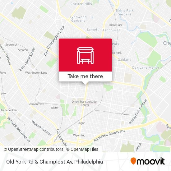 Mapa de Old York Rd & Champlost Av