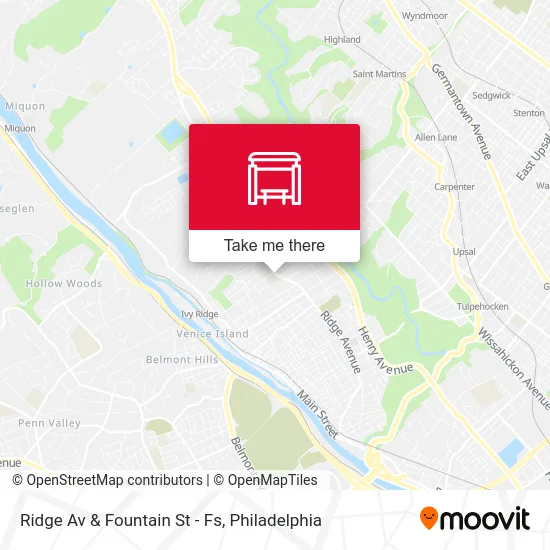 Mapa de Ridge Av & Fountain St - Fs