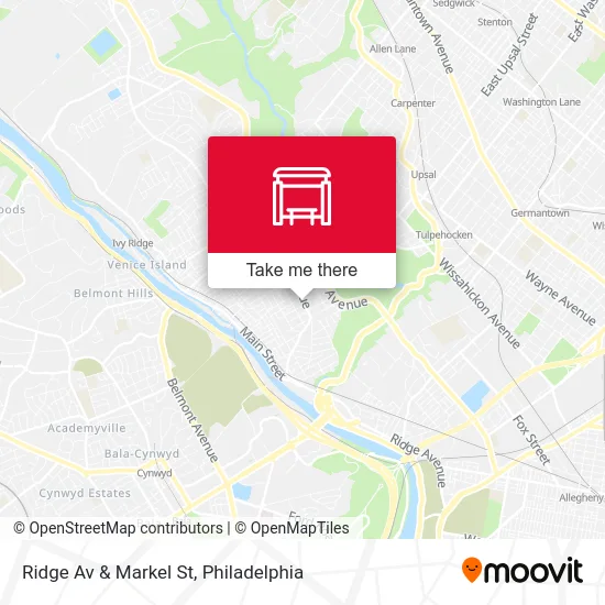 Mapa de Ridge Av & Markel St