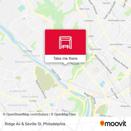 Mapa de Ridge Av & Seville St