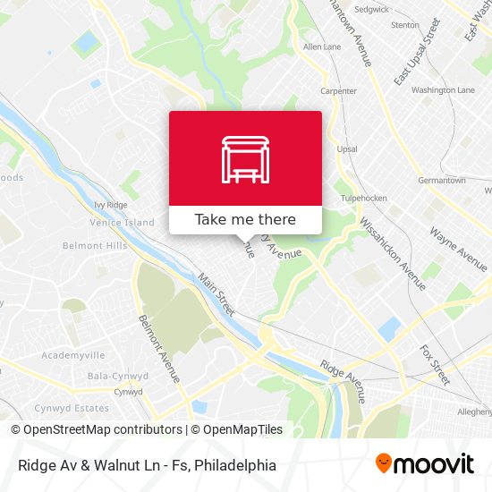 Mapa de Ridge Av & Walnut Ln - Fs