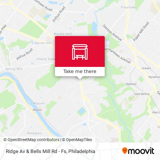 Mapa de Ridge Av & Bells Mill Rd - Fs