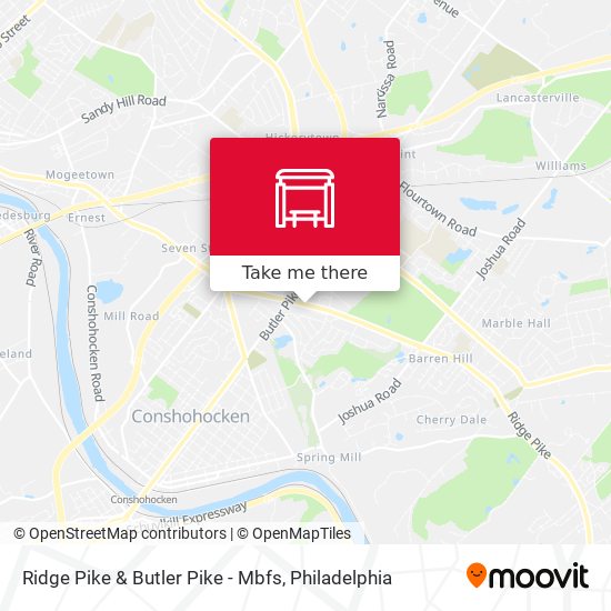 Ridge Pike & Butler Pike - Mbfs map