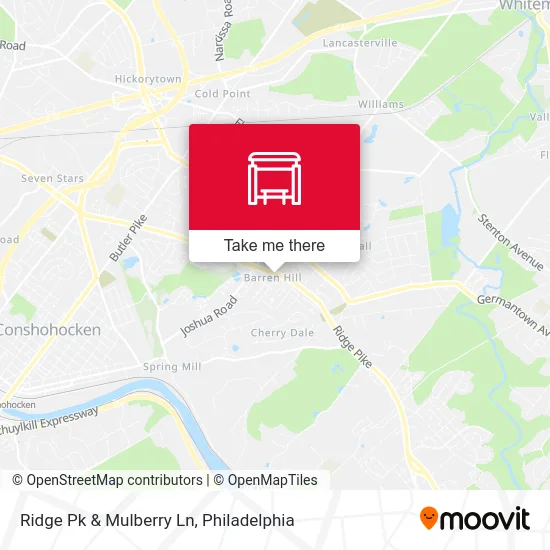 Ridge Pk & Mulberry Ln map