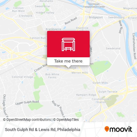South Gulph Rd & Lewis Rd map