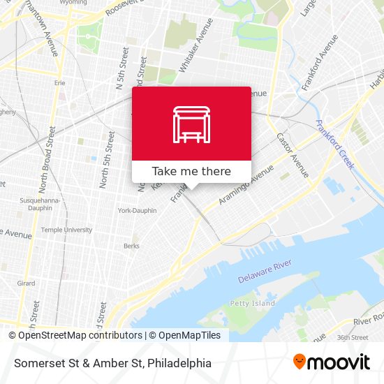 Somerset St & Amber St map