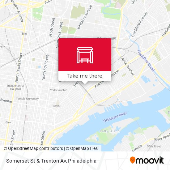 Somerset St & Trenton Av map