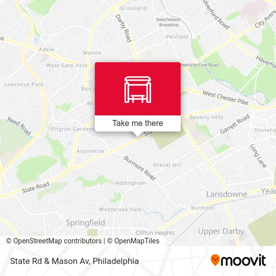 State Rd & Mason Av map