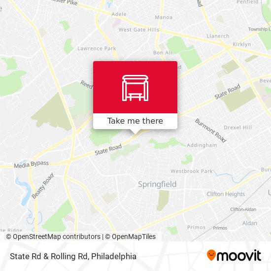 State Rd & Rolling Rd map