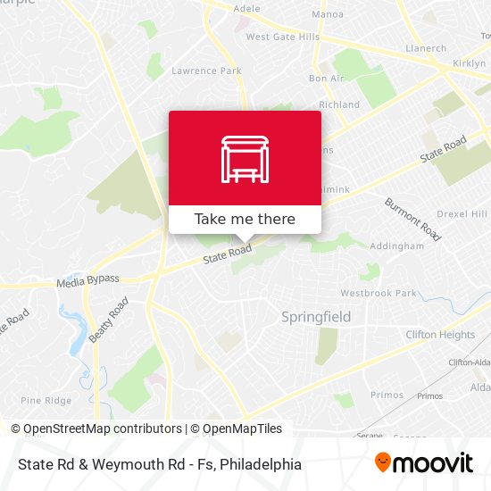 State Rd & Weymouth Rd - Fs map